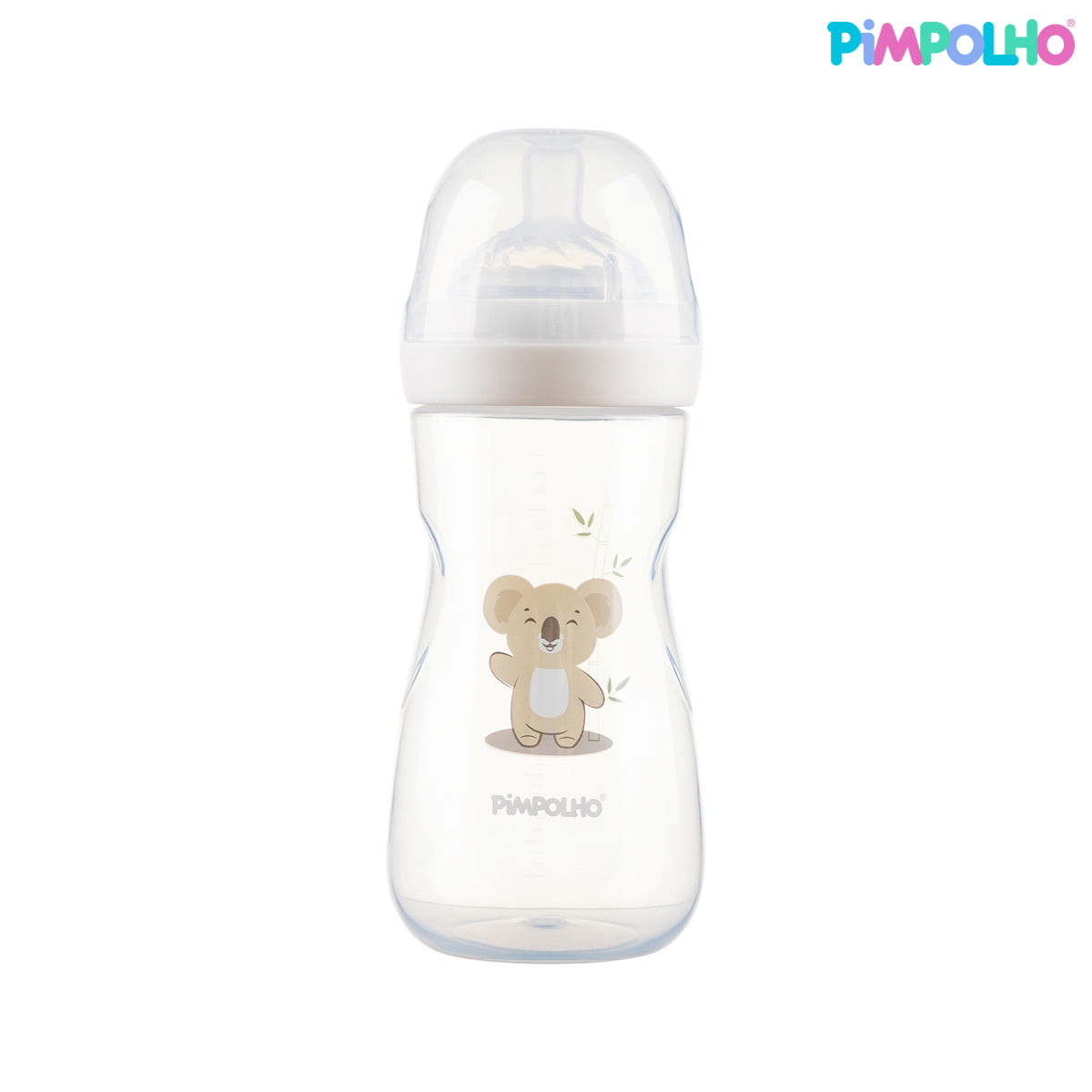 Mamadeira Serena Pimpolho Coala Branca – 330ml de Conforto e Segurança