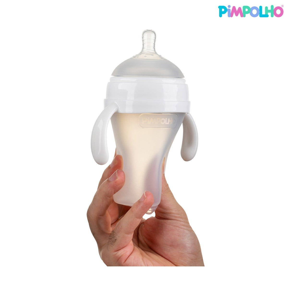 Mamadeira Soft Sense Pimpolho Branca Silicone – 240ml / 270ml de Conforto e Segurança