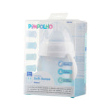 Mamadeira Soft Sense Pimpolho Branca Silicone – 180ml de Conforto e Segurança