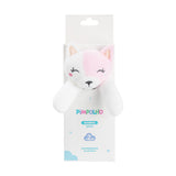 Naninha com Prendedor de Chupeta Feminina Pimpolho Branca/Gato