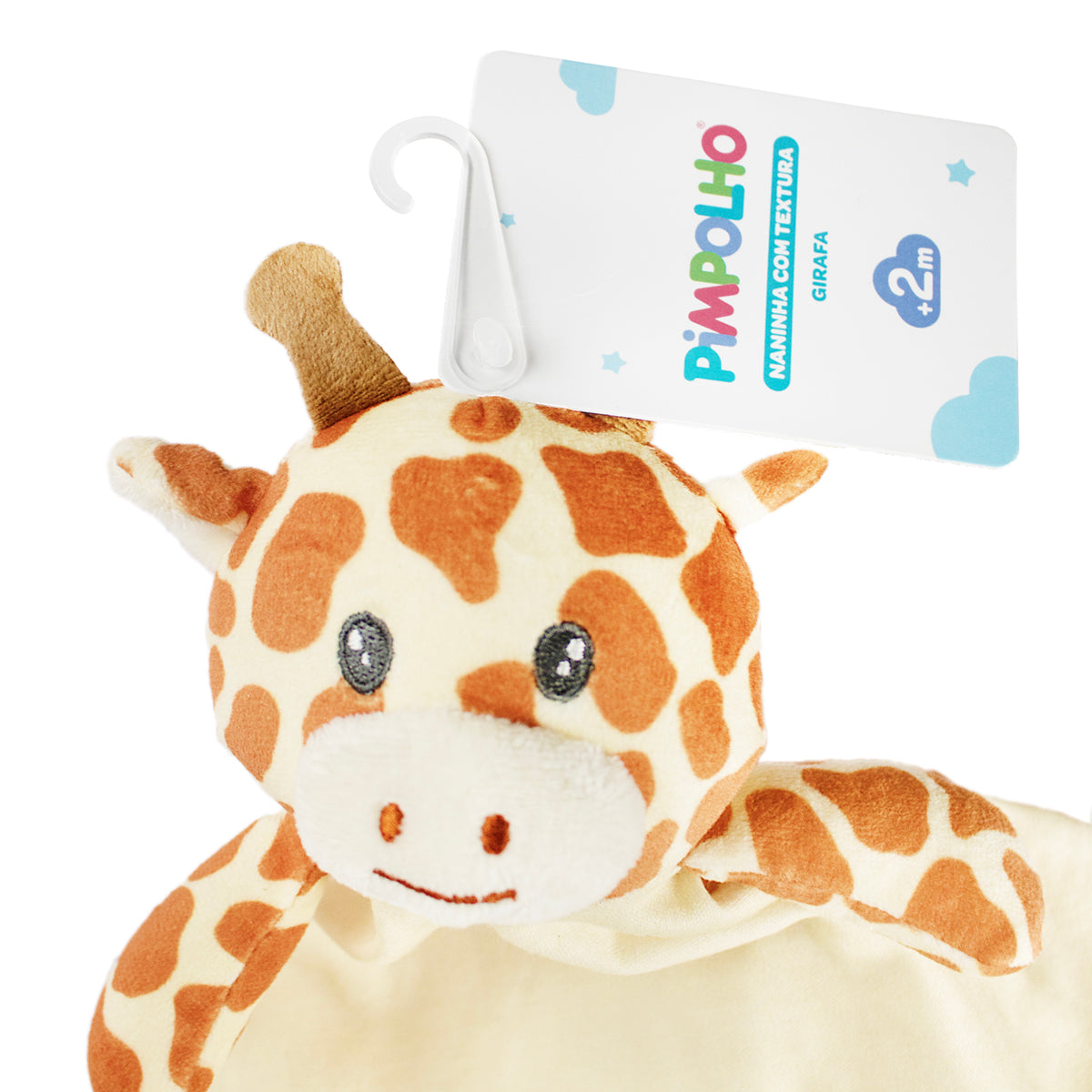 Naninha com Textura Girafa Unissex Pimpolho Laranja