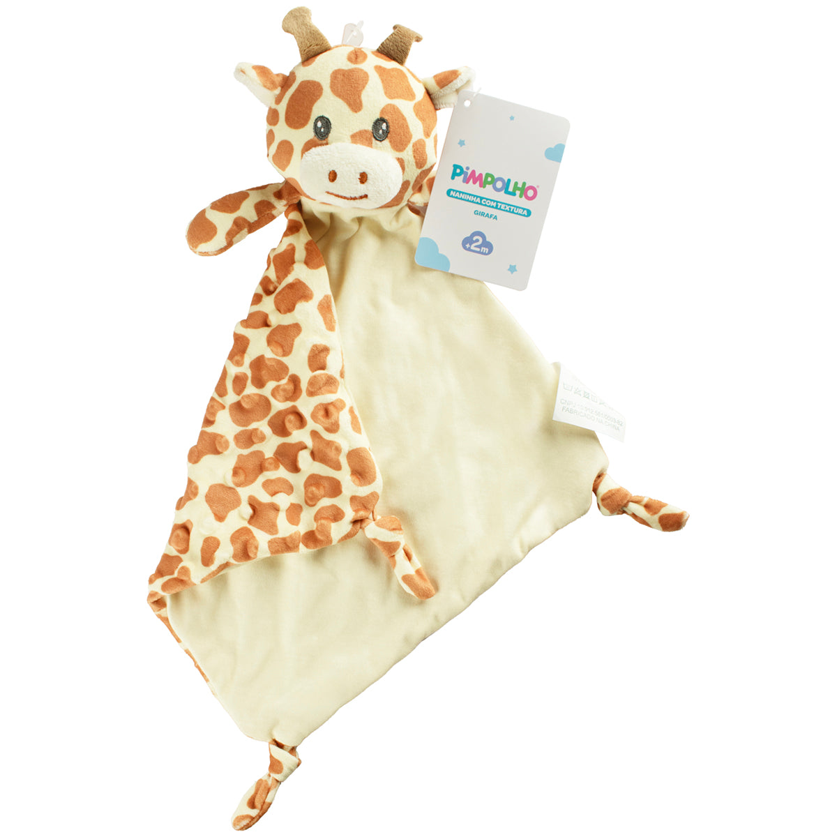 Naninha com Textura Girafa Unissex Pimpolho Laranja