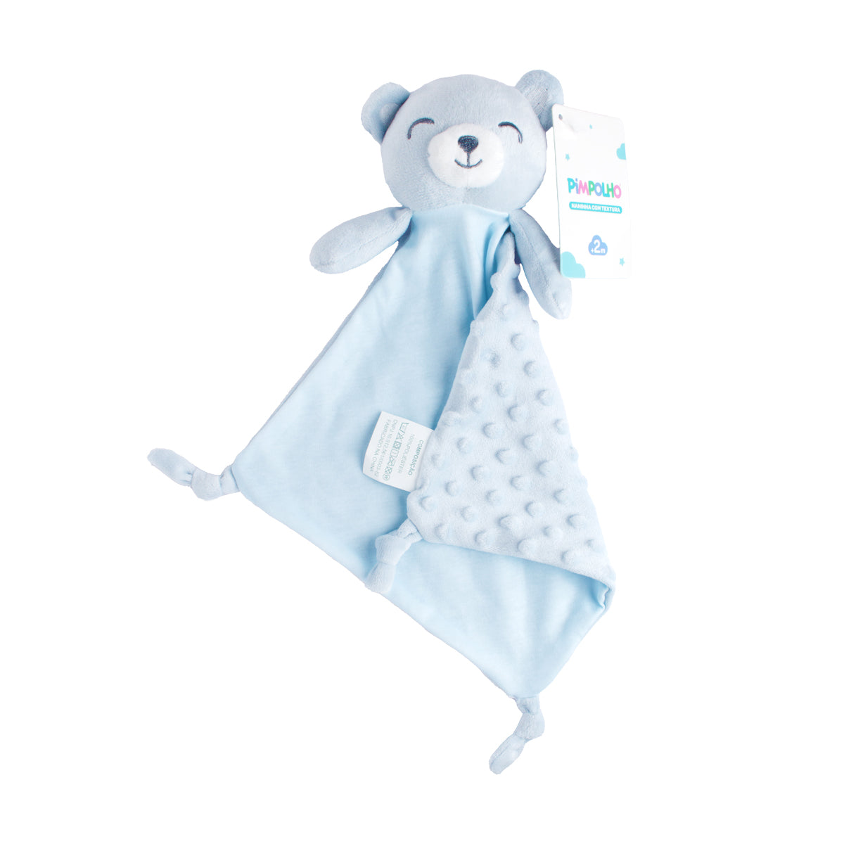 Naninha com Textura Masculina Pimpolho Urso/Azul