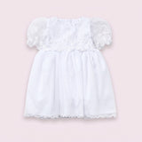 Vestido Infantil de Renda Bordada com Elegância e Conforto