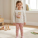 Conjunto Infantil Feminino Blusão Manga Longa e Legging Sweet Baby – Charme e Conforto