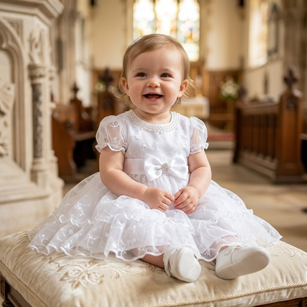 Vestido Infantil Lirius com Renda e Conforto
