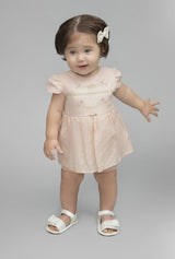 Vestido Bebê em Lazie Bordado Floral Paraiso