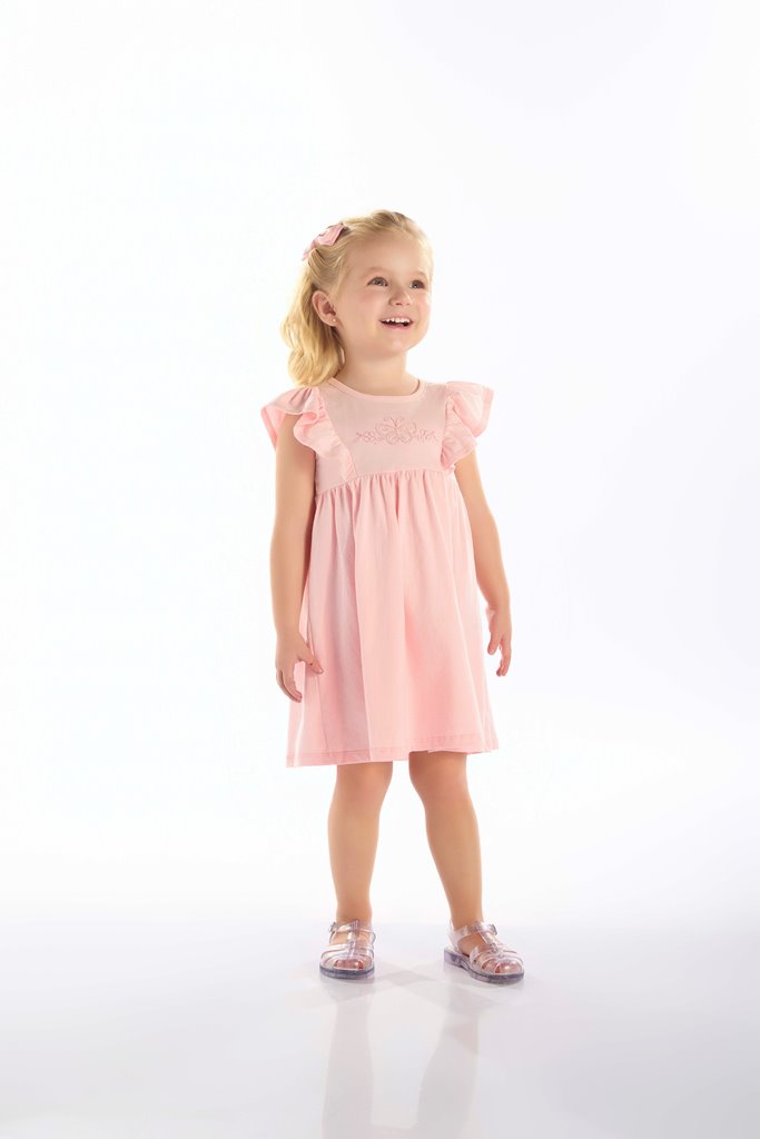 Vestido Feminino Infantil Borboleta