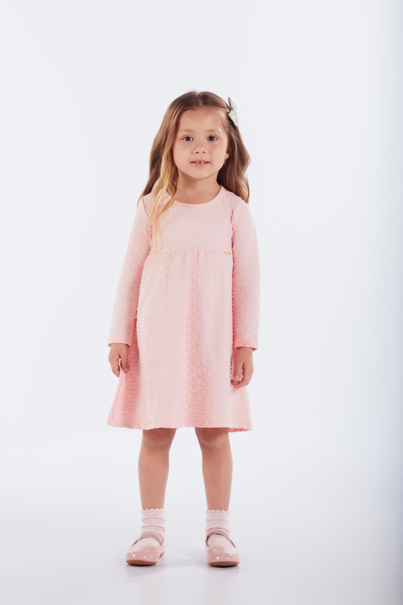 Vestido Feminino Infantil Manga Longa Explore