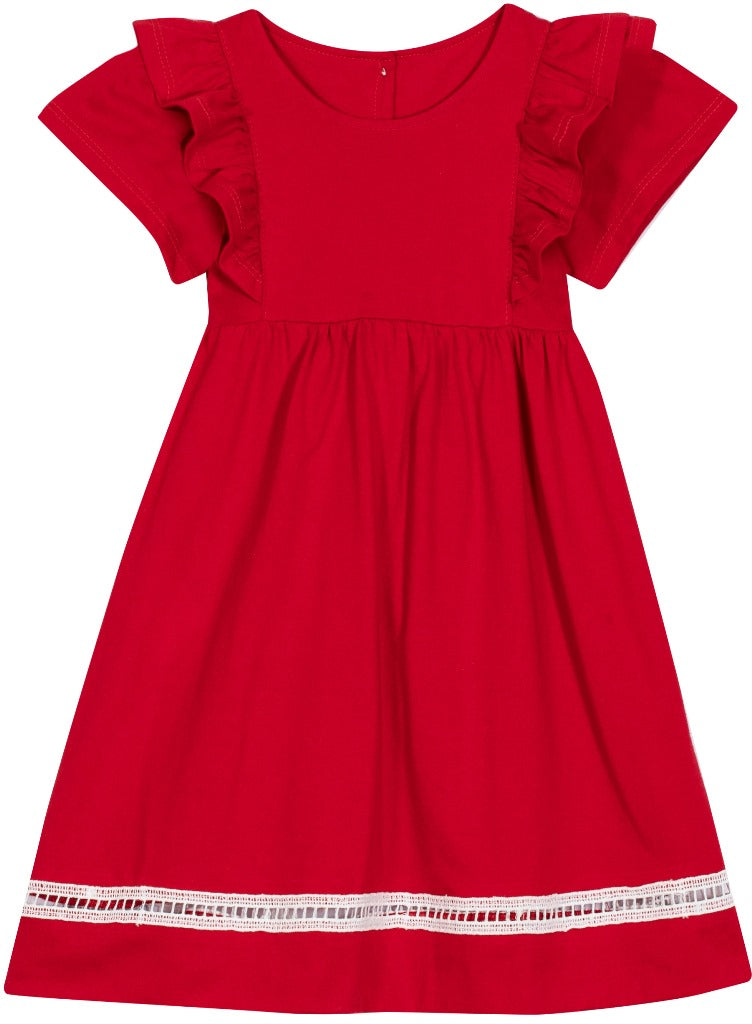 Vestido Feminino Infantil Meia Malha Festa