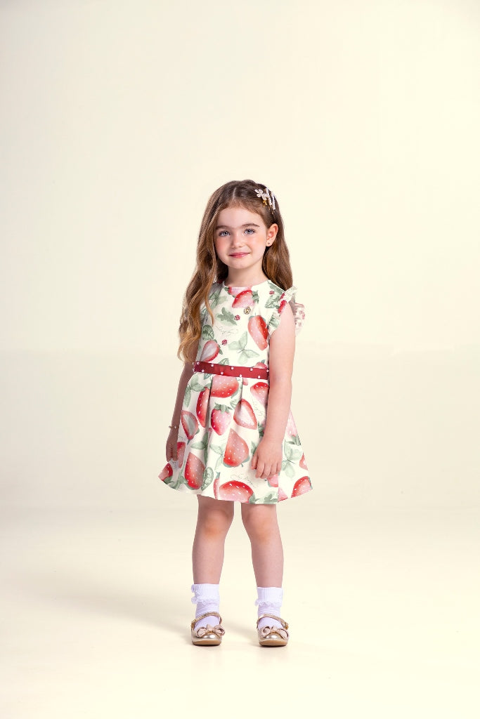 Vestido Feminino Infantil Tecido Alfaiataria Sublimado